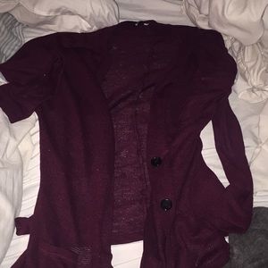 Maroon American Eagle Cardigan